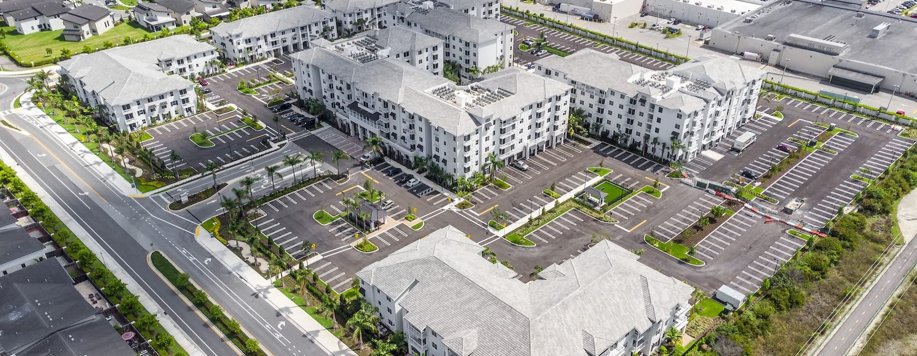 a high angle view of a building